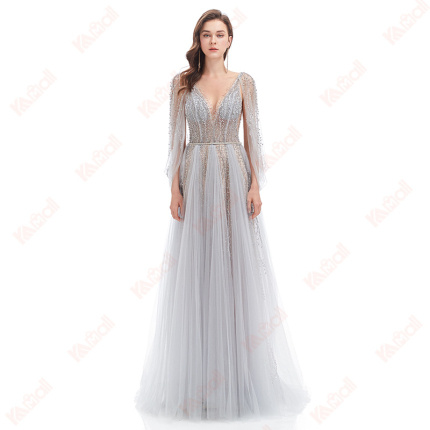 women's latest glam evening dress